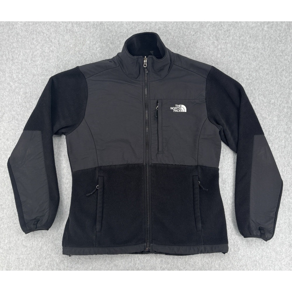 The North Face Polartec Recycled Fleece Jacket Black Women's LG Full Zip